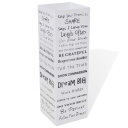 Suport pentru umbrele, patrat, depozitare bastoane, alb, 48,5 cm, otel