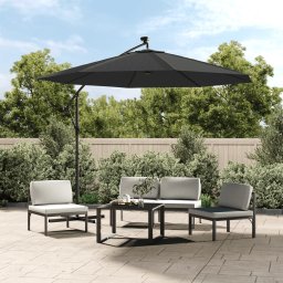 Vida xl panza de schimb umbrela de soare consola, antracit, 350 cm