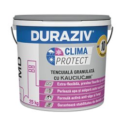 Tencuiala Decorativa Md (Bob De Orez), Anti-Alge Si Fungi, Duraziv Clima Protect Cu Kauciuc Md, 25Kg / Palet 16 Bucati