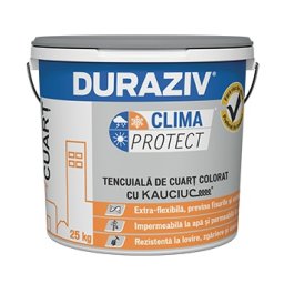 Tencuiala De Cuart Colorat Pentru Soclu, Duraziv Clima Protect Cu Kauciuc, 25Kg / Palet 16 Bucati