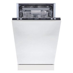Mașină de spălat vase încorporată HOMEFORT HMGB0421B, 10 seturi de vase, 9 L, 6 programe, 47 dB, D, Tacâmuri superioare, 45 cm, Deschizător automat de ușă.