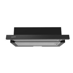 Hotă extractibilă HOMEFORT HPK611B, încorporată, iluminare LED, 1 motor, 408 m3/h, 54-66 dB, lățime 60 cm, B