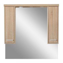 Dulap suspendat cu oglindă Nerva 105 cm, stejar Sonoma