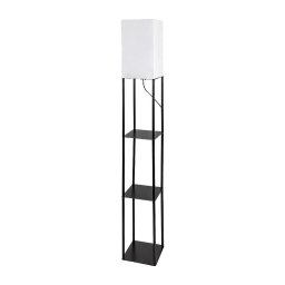 Brilagi - Lampă de podea cu polițe GRADUS 1xE27/40W/230V 150 cm negru/alb