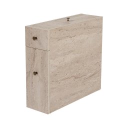 Dulap de baie MELODY, decor marmură bej