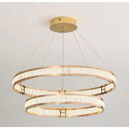 Candelabru Cristal, LINDERHOF Magno, 113W, Diametru 60cm, Lumina Rece/Calda/Neutra, Auriu, Inaltime Reglabila ModernLight Concept