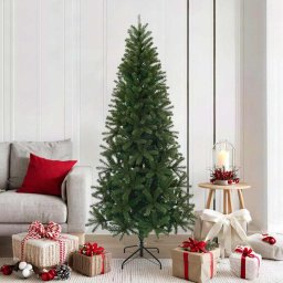 Brad de Craciun artificial Verde 180 cm PVC, PE si otel GartenMobel Dekor