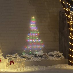 Brad de Craciun LED cu 112 LED Multicolour 511 cm Metal GartenMobel Dekor