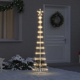 Brad de Craciun LED Alb cald 138.5 x 138.5 x 399 cm Metal GartenMobel Dekor