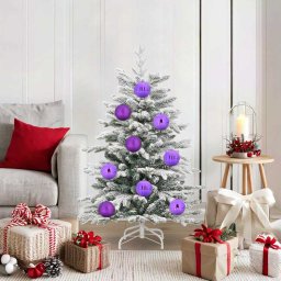 Set de Globuri de Craciun 15 pcs Violet GartenMobel Dekor