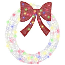 Coroana cu lumini cu banda LED Multicolour 75 cm Acril GartenMobel Dekor