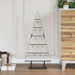 Pom de Craciun din metal cu suport Negru 90 cm Otel GartenMobel Dekor
