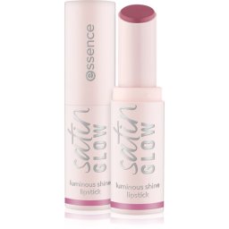 essence satin GLOW ruj cremos cu finisaj satinat culoare 04 Let´s Get Mauvin 3.5 g