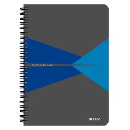 Caiet de birou LEITZ Office, carton, A5, cu spira, matematica - albastru