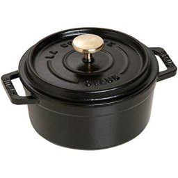 Staub Cocotte 12cm round black, cast iron
