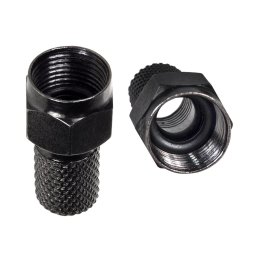 Mufa Maclean Satellite F, sistem TV, RG5.9, RG6, 6.8mm, nichel cu garnitura, profesional, negru, MCTV-903