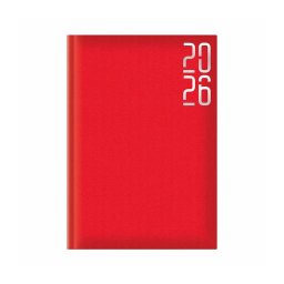 Agenda A5 datata zilnic, Arti Best, hartie offset alb, coperta rosu