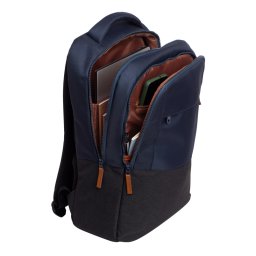 Rucsac laptop Trust Lisboa pentru laptop-uri cu diagonala de 16", material POM, RPET Polyester, RPET twill polyester, volum 23 L, albastru