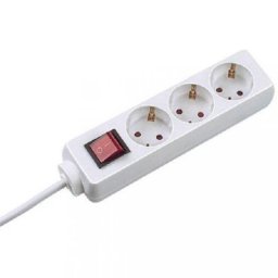 PRELUNGITOR Bachmann, Schuko x 3, conectare prin Schuko (T), cablu 3 m, fara protectie, alb, B3842755 (timbru verde 0.18 lei)