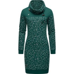 Ragwear Rochie 'Chloe' gri deschis / verde închis