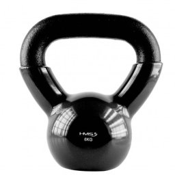 Gantera kettlebell HMS KNV 6 KG, Negru