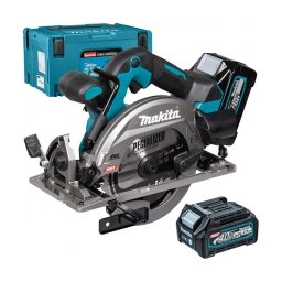 Makita - HS012GD201 XGT - Fierastrau circular cu 2 acumulatori, Li-Ion, 40 V, 2.5 Ah, 165x20 mm, valiza speciala