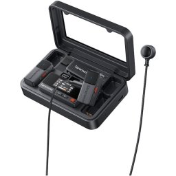 Microfon Kit microfon wireless Air-02, 3.5mm TRS2 x lavaliere, 2 x mic; 1 x receptor, carcasa incarcare