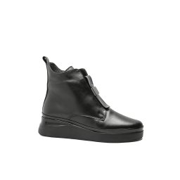 Ghete damă casual până la gleznă, Dogati, negre din piele naturală MIR934410-40 EU