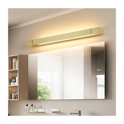 Brilagi-LED Lampă pentru oglindă de baie AQUA LINE LED/18W/230V 60 cm IP44 aurie