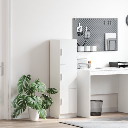 Highboard Alb 31.5 x 32 x 124 cm Lemn compozit GartenMobel Dekor