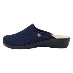 Saboti dama, Fly Flot, T4-368-FE-2001-Albastru, de casa, textil, ortopedici, cu talpa joasa, albastru (Marime: 37)