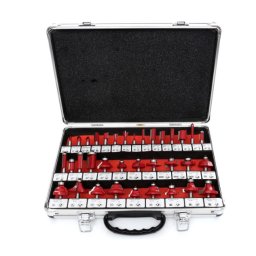 Set 35 Freze pentru lemn geanta aluminiu diametru 6 mm