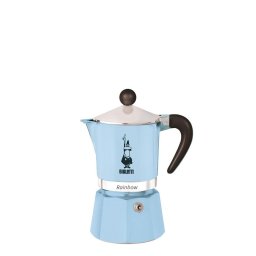 Espressoare pentru aragaz Bialetti Rainbow capacitate 1 ceasca, Seria Rainbow, albastru
