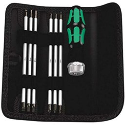 Wera Kraftform Kompakt Vario RA SB, bit set, 7 pieces (black/green, incl. plug-in handle with ratchet function)