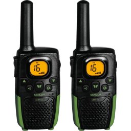 Walkie-talkie SMR 131 Twin, 7km, 16 canale radio, 446 MHz Negru-Verde