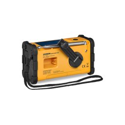 Radio digital portabil cu dinam si panou solar MMR-88, DAB+, FM, Galben