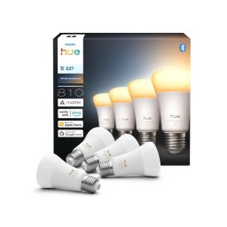 Set 4x becuri LED reglabile Philips Hue White Ambiance E27, 6W, 230V, 1000-20000K