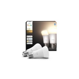 Set de 2 becuri LED reglabile Philips Hue White E27/9,5W/230V 2700K