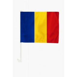 Steag auto cu suport de plastic pentru masina - 30 x 45 cm