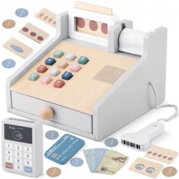 Casa de marcat din lemn pentru copii nukido nk-863