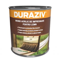 GRUND ACRILIC DE IMPREGNARE PENTRU LEMN DURAZIV INCOLOR 2.5L / BAX 6 CUTII