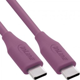 Cablu USB 2.0 type C fast charging silicon 100W Mov 2m, InLine IL35892P