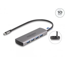 HUB USB 10 Gbps type C la 4 x USB-A, Delock 64293