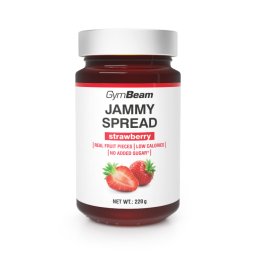 GymBeam Jammy Spread 220 g căpșuni