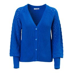 Influencer Geacă tricotată albastru cobalt
