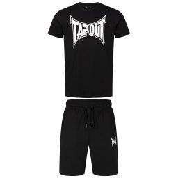 Tapout Costum de trening 'Fallon' negru / alb