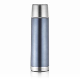 Sticla termos din otel inoxidabil vidat cu capac Colour, 450 ml, gri, Reer 90501