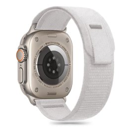 Curea Nylon Stripe Apple Watch 44 45 46 49 mm Crayon Grey
