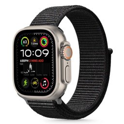 Curea Nylon Apple Watch 44 45 46 49 mm Black