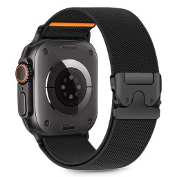 Curea Nylon Clasp Apple Watch 44 45 46 49 mm Black